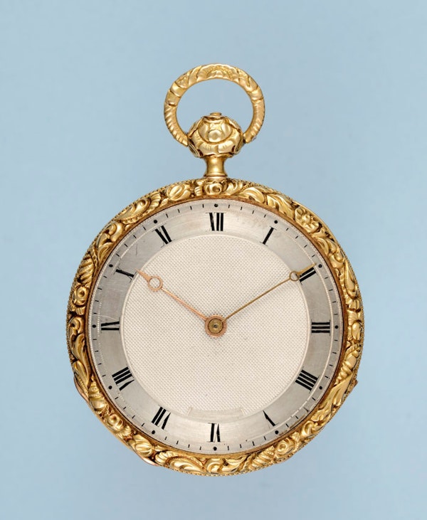 SMALL SWISS QUARTER REPEATING CYLINDER POCKET WATCH - image 1