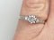 Art Deco Diamond Engagement Ring 3088   DBGEMS - image 1