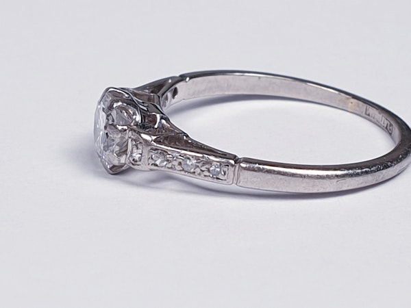 Art Deco Diamond Engagement Ring 3088   DBGEMS - image 3