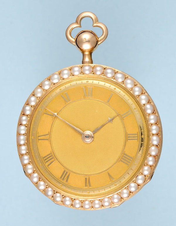 VERY FINE & RARE PEARL ENCRUSTED GOLD REPEATER - image 5