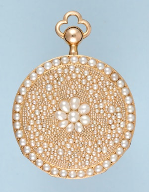 VERY FINE & RARE PEARL ENCRUSTED GOLD REPEATER