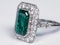 Emerald and diamond dress ring  DBGEMS - image 1