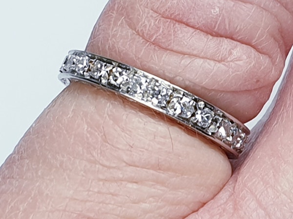 Art Deco Diamond Full Hoop Eternity Ring  DBGEMS - image 2
