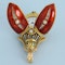 GOLD AND ENAMEL BEETLE FORM WATCH - image 8