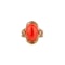 1970s coral cocktail ring - image 1