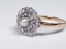 Edwardian Pearl and Diamond Target Ring 1355 DBGEMS - image 3