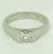 Platinum, 0.90ct Diamond Solitaire Engagement Ring - image 4