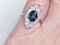 Art Deco Sapphire and Diamond Lozenge Ring  DBGEMS - image 2