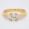 18K yellow gold 1.00ct Diamond Engagement Ring - image 1
