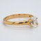 18K yellow gold 1.00ct Diamond Solitaire Engagement Ring - image 2
