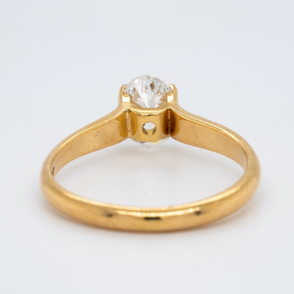 18K yellow gold 1.00ct Diamond Solitaire Engagement Ring - image 4