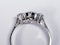 Art Deco Sapphire and Diamond Three Stone Ring  DBGEMS - image 1