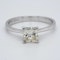 18K white gold 1.01ct Diamond Solitaire Engagement Ring - image 1