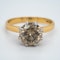 18K yellow gold 3.19ct Fancy Dark Brown Diamond Engagement Ring - image 1