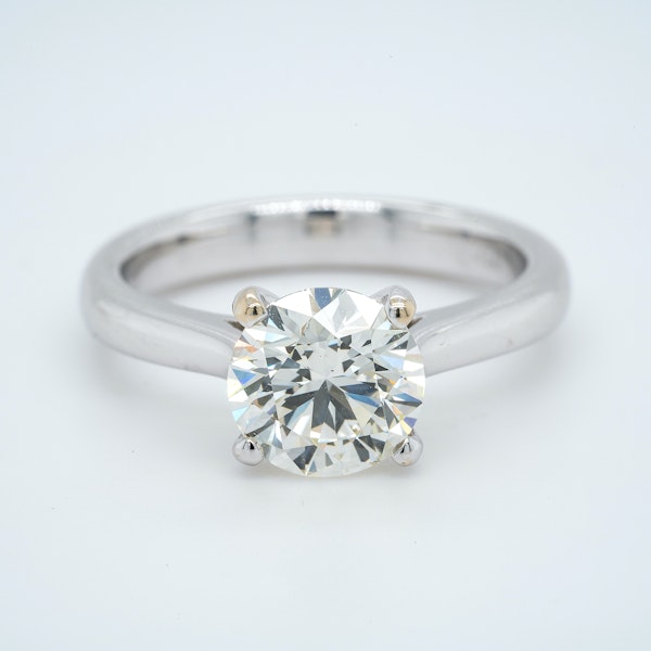 Platinum 1.85ct Diamond Solitaire Engagement Ring - image 1