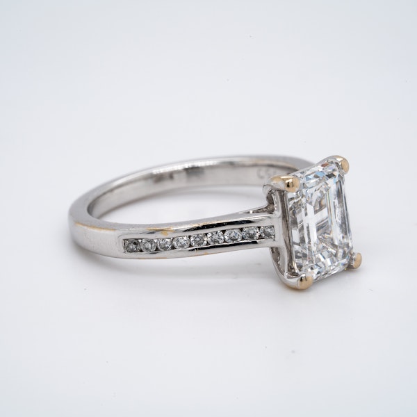 Platinum 2.01ct Diamond Engagement Ring - image 3