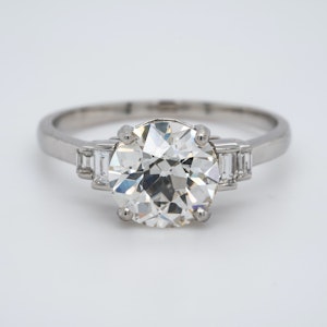 Platinum 2.32ct Diamond Engagement Ring