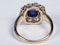 Antique Sapphire and Diamond Cluster Ring 3829  DBGEMS - image 4