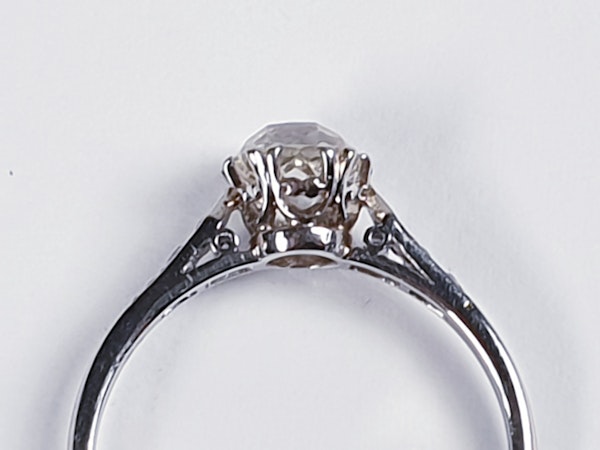 1ct Art Deco Diamond Engagement Ring  DBGEMS - image 2