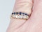 Two row Sapphire and diamond ring stack  DBGEMS - image 5