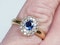 Victorian Sapphire and Diamond Cluster Ring  DBGEMS - image 4