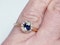 Edwardian Sapphire and Diamond Ring  DBGEMS - image 5