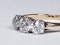 Antique Diamond Three Stone Diamond Ring 2440  DBGEMS - image 1
