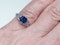 Art Deco Sapphire and Diamond Ring  DBGEMS - image 3
