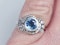 Art Deco Ceylon Sapphire and Diamond Engagement Ring  DBGEMS - image 1