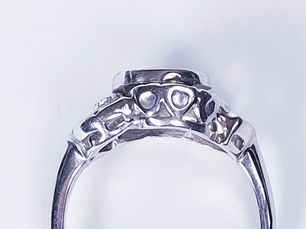 Art Deco Ceylon Sapphire and Diamond Engagement Ring  DBGEMS - image 2