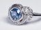 Art Deco Ceylon Sapphire and Diamond Engagement Ring  DBGEMS - image 4