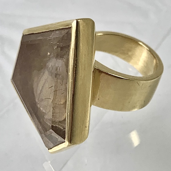 1970 probably by Grima, frog intaglio ring - image 2