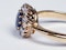 Antique Sapphire and Diamond Cluster Engagement Ring  DBGEMS - image 4