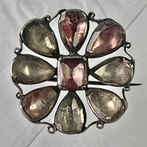 Eighteenth century topaz brooch