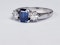 Art Deco Sapphire and Diamond Engagement Ring 3285 DBGEMS - image 1
