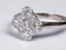 Art Deco Quatrafoil Diamond Engagement Ring  DBGEMS - image 1