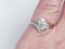 Art Deco Quatrafoil Diamond Engagement Ring  DBGEMS - image 5