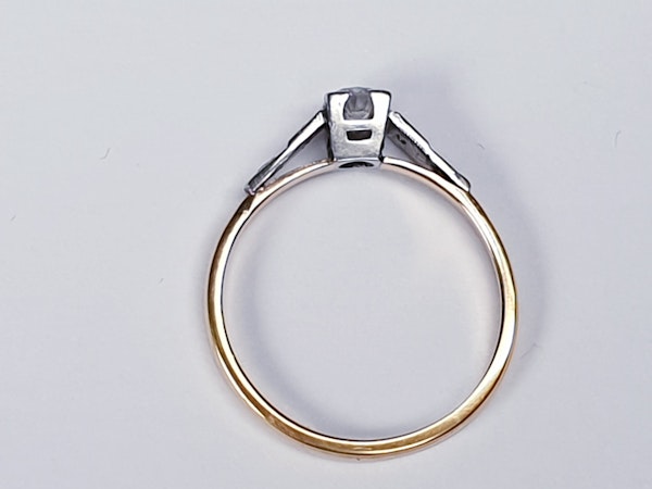 Antique Solitaire Diamond Ring  DBGEMS - image 1