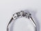 Three stone diamond ring set in platinum  DBGEMS - image 1