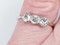 Three stone diamond ring set in platinum  DBGEMS - image 3