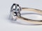 Aquamarine and diamond three stone ring  DBGEMS - image 1