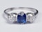 Sapphire and diamond engagement ring 4318   DBGEMS - image 3