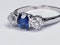 Sapphire and diamond engagement ring 4318   DBGEMS - image 2