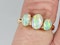 Antique opal three stone ring  DBGEMS - image 1