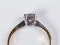 Princess cut diamond engagement ring  DBGEMS - image 2