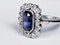 Art Deco Sapphire and Diamond Ring 3553   DBGEMS - image 2