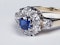 Antique Sapphire and Diamond Cluster Ring 2524   DBGEMS - image 4