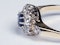 Antique Sapphire and Diamond Cluster Ring 2524   DBGEMS - image 5