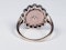 Antique diamond and garnet panel ring 4590   DBGEMS - image 3