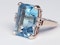 Blue topaz and diamond dress ring  DBGEMS - image 4
